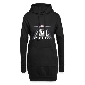 Ich Bin Pilot - Flugkaptiän Passagierflugzeug - Hoodie-Kleid - Schwarz - Vorne