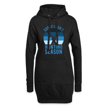 Chasse aux bois de cerf Chasse Saison de chasse - Sweat-shirt à capuche long Femme - noir - Devant