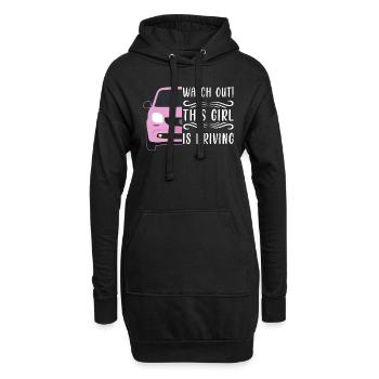 Examen du permis de conduire Examen de conduite - Sweat-shirt à capuche long Femme - noir - Devant