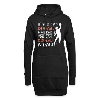 Sport d’équipe de ballon chasseur vintage - Sweat-shirt à capuche long Femme - noir - Devant
