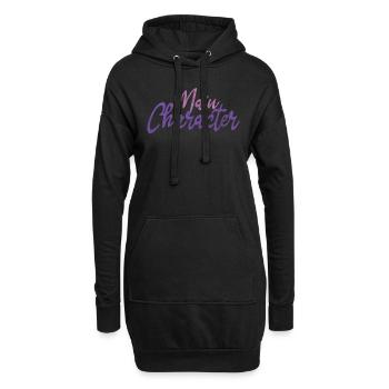 Cool Writing Protagonist Der Hauptfigur - Hoodie-Kleid - Schwarz - Vorne