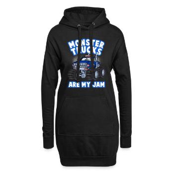 Monster Trucks Are My Jam Monster Truck Show - Hoodie Dress - black - Front