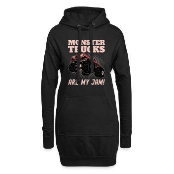 Monster Trucks Are My Jam Monster Truck Show - Sweat-shirt à capuche long Femme - noir - Devant