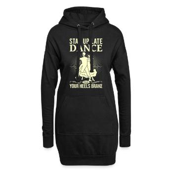 Formation en danse Ballroom Danse de couple - Sweat-shirt à capuche long Femme - noir - Devant
