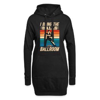 Danse Slogan Ballroom Couple Dance Dance Floor - Sweat-shirt à capuche long Femme - noir - Devant