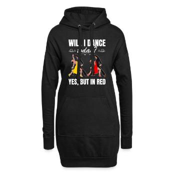 Tanzen Spruch Ballsaal Paartanz Tanz Tanzfläche - Hoodie-Kleid - Schwarz - Vorne