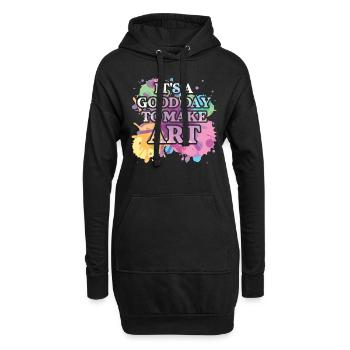 Kunstlehrer Lustiger Spruch Kunstkurs Kunstklasse - Hoodie-Kleid - Schwarz - Vorne