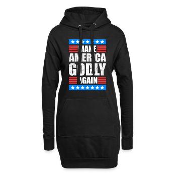 Rendre l’Amérique pieuse, aimer à nouveau la foi de Dieu - Sweat-shirt à capuche long Femme - noir - Devant