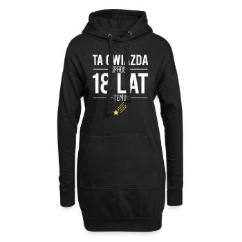 Ta gwiazda spadla 18 lat temu - Sweat-shirt à capuche long Femme - noir - Devant