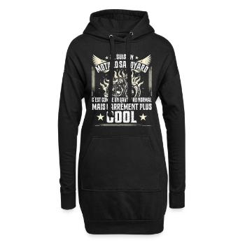 Carrément Plus Cool Motard Savoyard Cadeau Moto - Sweat-shirt à capuche long Femme - noir - Devant