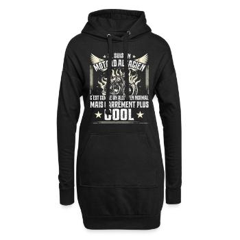 Carrément Plus Cool Motard Alsacien Cadeau Moto - Sweat-shirt à capuche long Femme - noir - Devant