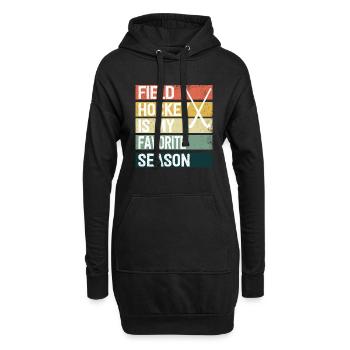 Feldhockey Ist Meine Lieblingssaison Hallenhockey - Hoodie-Kleid - Schwarz - Vorne