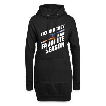 Feldhockey Ist Meine Lieblingssaison Hallenhockey - Hoodie-Kleid - Schwarz - Vorne