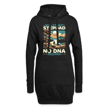 Vatertag, Stiefvater, Vaterschaft, Bester Vater - Hoodie-Kleid - Schwarz - Vorne