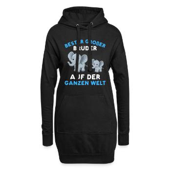 Best big brother all over the world - Hoodie Dress - black - Front