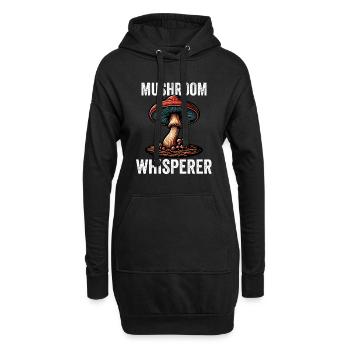 Chuchoteur de champignons - Sweat-shirt à capuche long Femme - noir - Devant