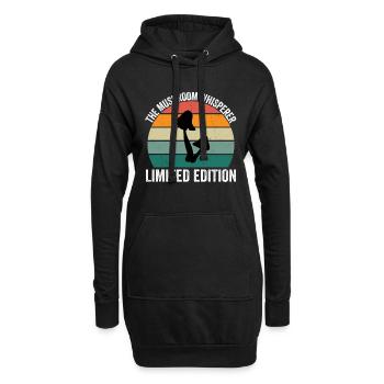Le chuchoteur de champignons - Sweat-shirt à capuche long Femme - noir - Devant