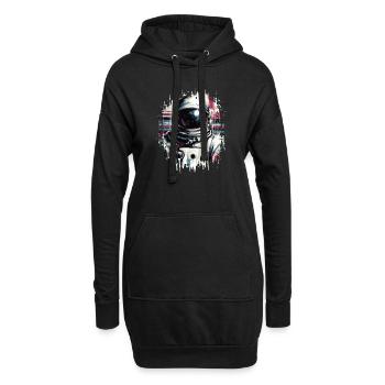 Greifen Sie Nach Den Sternen Mit Unserem - Hoodie-Kleid - Schwarz - Vorne