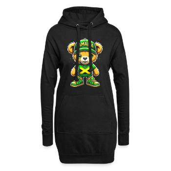 Nationalität Des Jamaikanischen Flaggenlandes, Ich - Hoodie-Kleid - Schwarz - Vorne