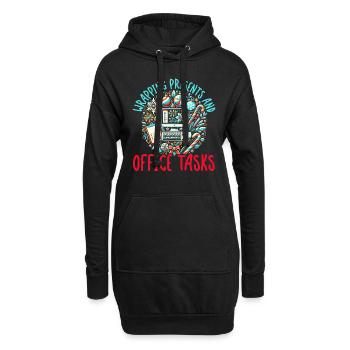 Funny Christmas Admin Assistant Santa Claus - Hoodie Dress - black - Front