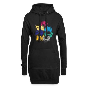 Gaming-legende Ich Habe Mein Spiel Unterbrochen, - Hoodie-Kleid - Schwarz - Vorne