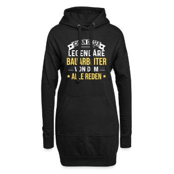I'm this legendary construction worker - Hoodie Dress - black - Front