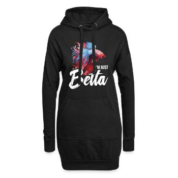 I'm Just Betta Fish - Hoodie-Kleid - Schwarz - Vorne