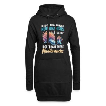 Non, je n’ai pas assez de limaces parce que - Sweat-shirt à capuche long Femme - noir - Devant
