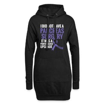 Je n’ai pas eu de chirurgie du pancréas, c’est - Sweat-shirt à capuche long Femme - noir - Devant