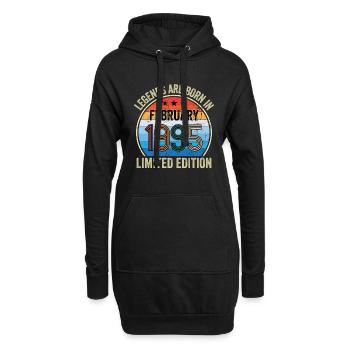 Legends Are Born En Février 1995 Edition Limitée - Sweat-shirt à capuche long Femme - noir - Devant