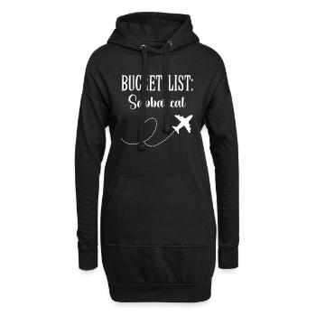 Bucket List: Sabbatical - Hoodie-Kleid - Schwarz - Vorne
