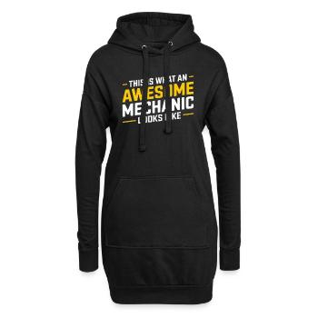 Voici à quoi ressemble une mécanique géniale - Sweat-shirt à capuche long Femme - noir - Devant