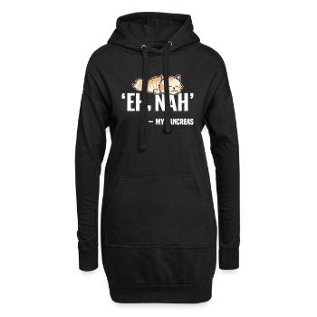 Nur Verlierer Brauchen Eine Bauchspeicheldrüse - Hoodie-Kleid - Schwarz - Vorne