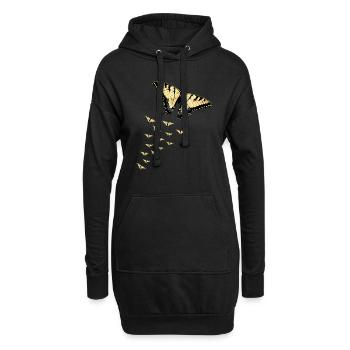 Les machaons tigrés sont les meilleurs pour les filles - Sweat-shirt à capuche long Femme - noir - Devant