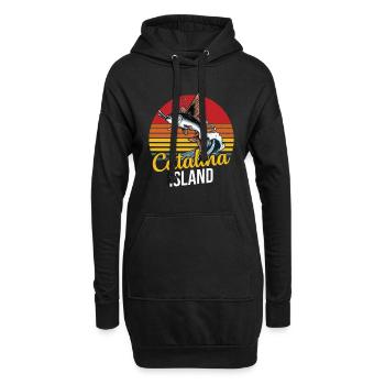 Catalina Island California Dive - Hoodie-Kleid - Schwarz - Vorne