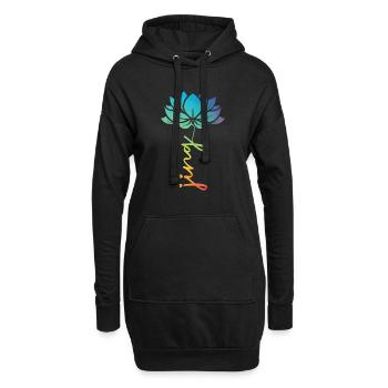 Attraper la chanson Fleur Perdre Go Et Deep - Sweat-shirt à capuche long Femme - noir - Devant
