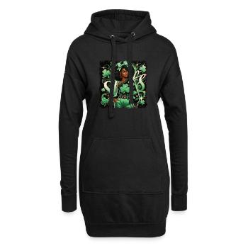 Que les manigances célèbrent la Saint-Patrick - Sweat-shirt à capuche long Femme - noir - Devant