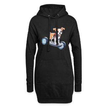 Das Leben Des Hundes Ist Besser, Wenn Sie - Hoodie-Kleid - Schwarz - Vorne
