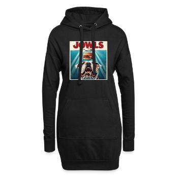 Liebenswerte Wangen Dieser Lustige Und - Hoodie-Kleid - Schwarz - Vorne