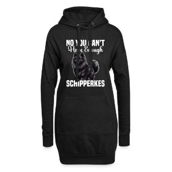 Non, vous ne pouvez pas avoir assez de Schipperkes - Sweat-shirt à capuche long Femme - noir - Devant
