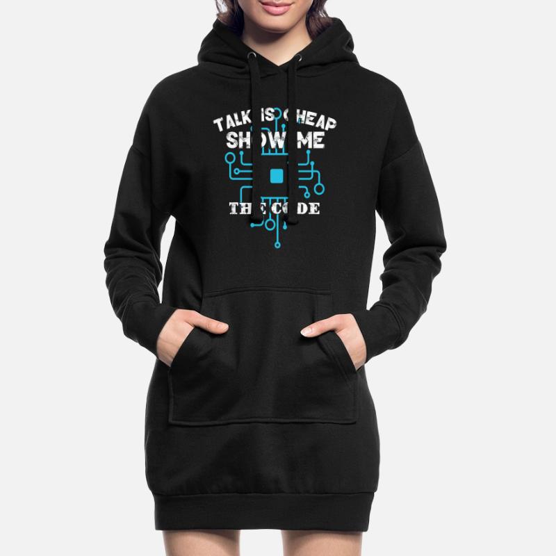 Funny Coder Coding Hoodie Dress