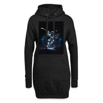 Puissance spatiale du hockey sur glace - Sweat-shirt à capuche long Femme - noir - Devant
