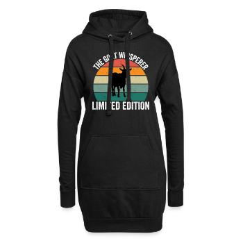 Le chuchoteur de chèvres - Sweat-shirt à capuche long Femme - noir - Devant