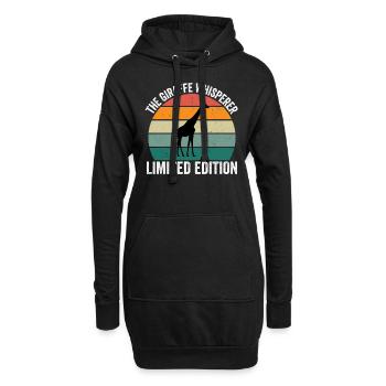 The Giraffe Whisperer - Hoodie-Kleid - Schwarz - Vorne