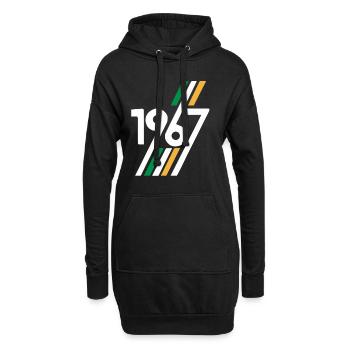 Lions rétro de Lisbonne 1967 - Sweat-shirt à capuche long Femme - noir - Devant