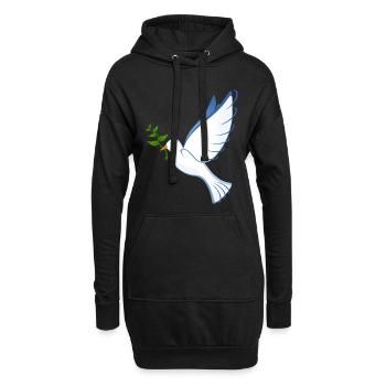 Pigeon - Sweat-shirt à capuche long Femme - noir - Devant
