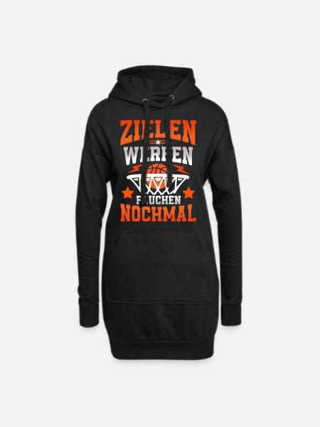 Basketball Basketballer - Hoodie-Kleid - Schwarz