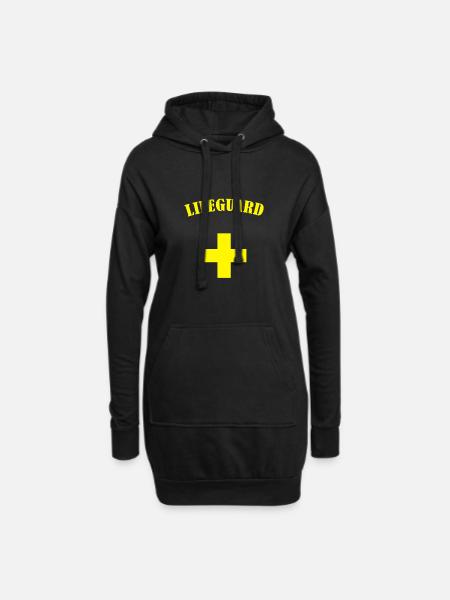 Lifeguard - Hoodie-Kleid - Schwarz