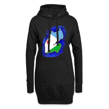 Dschibuti Dschibuti Djibouti Urlaub Geschenk - Hoodie-Kleid - Schwarz - Vorne