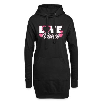 Dance - Hoodie Dress - black - Front